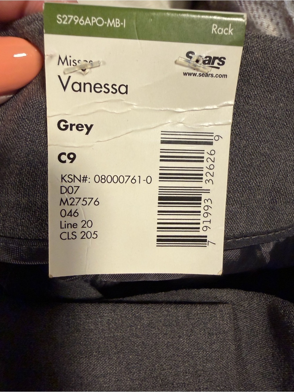 Apostrophe Vanessa Dress Pants Gray Career Work Trousers Size 10 NWT - Picture 5 of 5